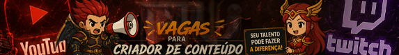 Recrutamento de Criadores de Conteúdo